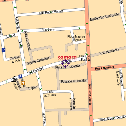 plan accès magasin camara villejuif 94